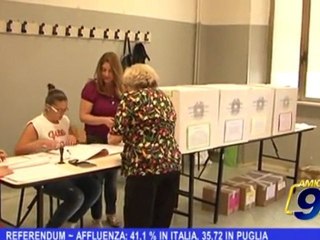 REFERENDUM | Affluenza 41,1% in Italia, 35,72% in Puglia
