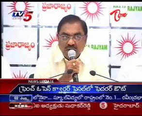 Chiranjeevi's PRP to support Congress in RS polls