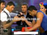 FarandulaTv.com.ar Pelea y pulseada de Tito Esperanza con Marcelo Tinelli en el ritmo Cha cha cha Bailando 2011