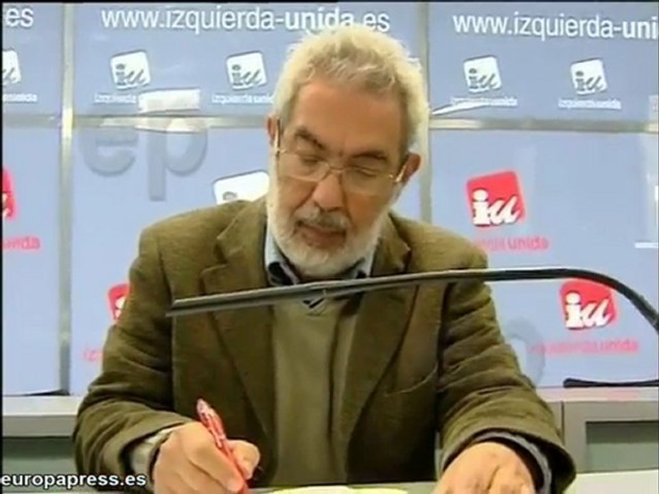 Cayo Lara en rueda de prensa