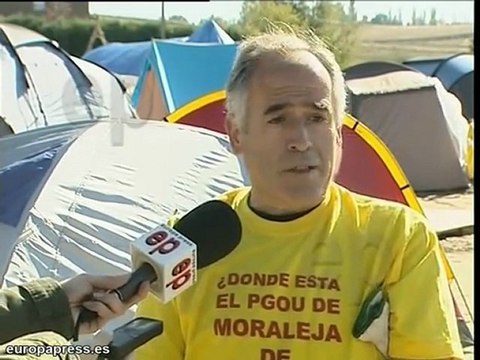 Campamento de cooperativistas en Moraleja de Enmedio