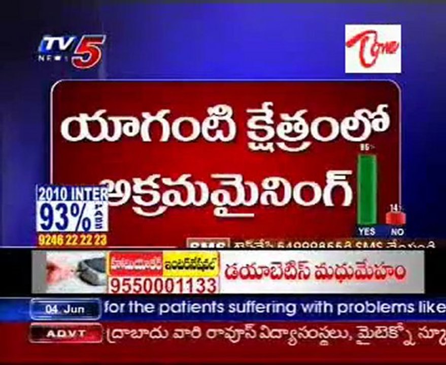 Illegal Mining Blastings,Famous Temple Yaganti Kshetram walls Crackings