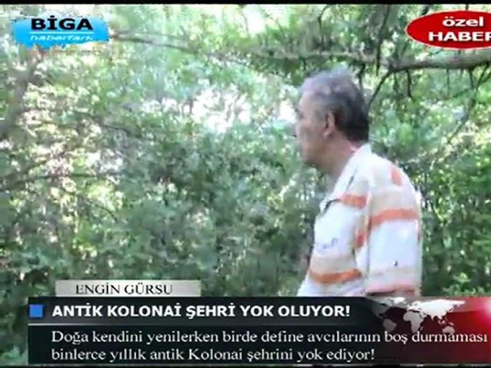 Antik Kolonai  Şehri yok oluyor (Biga)