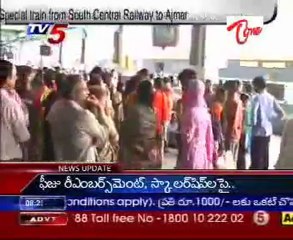 Special train from South Central Railway to Ajmer