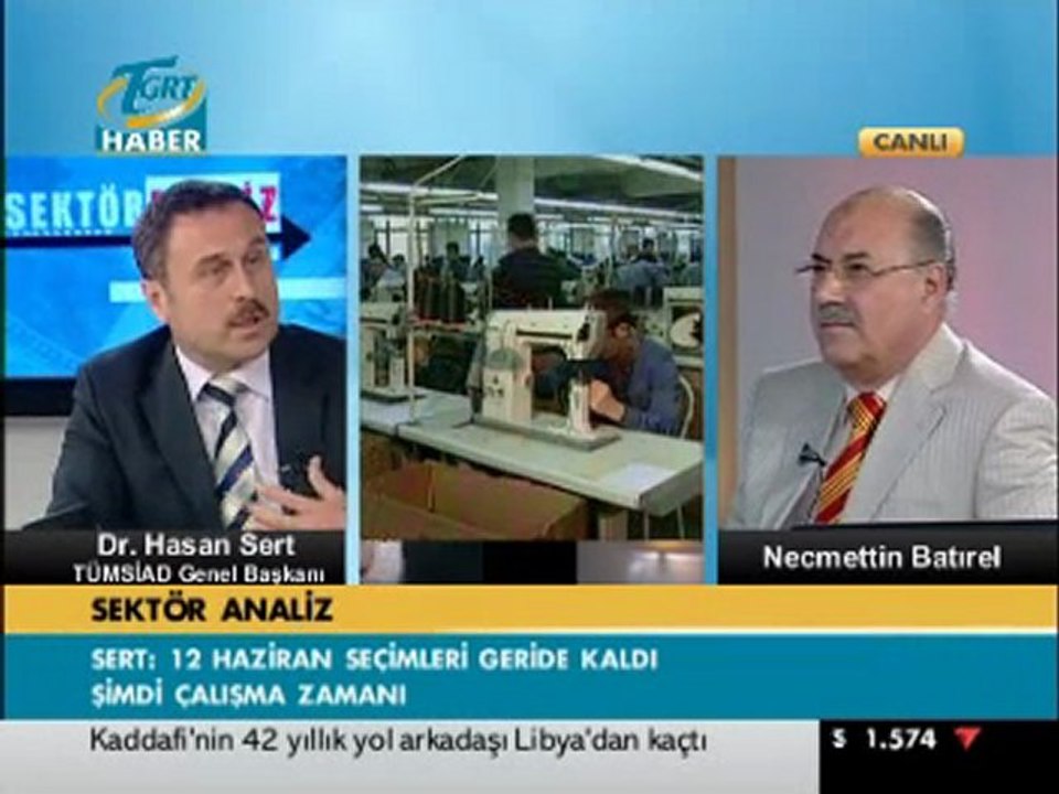 TÜMSİAD Genel Başkanı Dr.Hasan Sert, TGRT Haber'de