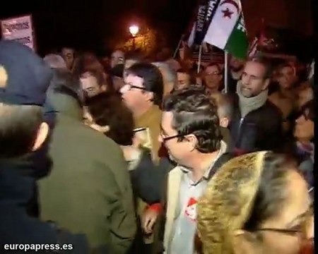 Protesta frente a la Embajada de Marruecos