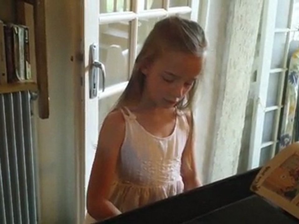 Ma cousine Albane au piano