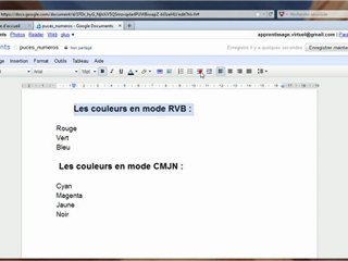 Puces et numérotations sur Google Docs