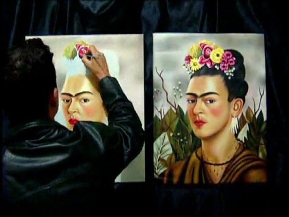 Pintando Frida Kahlo