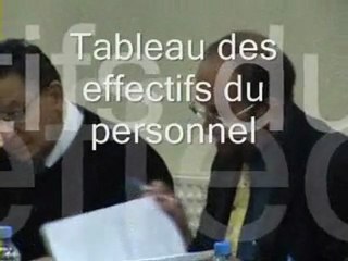 Tableau des effectifs
