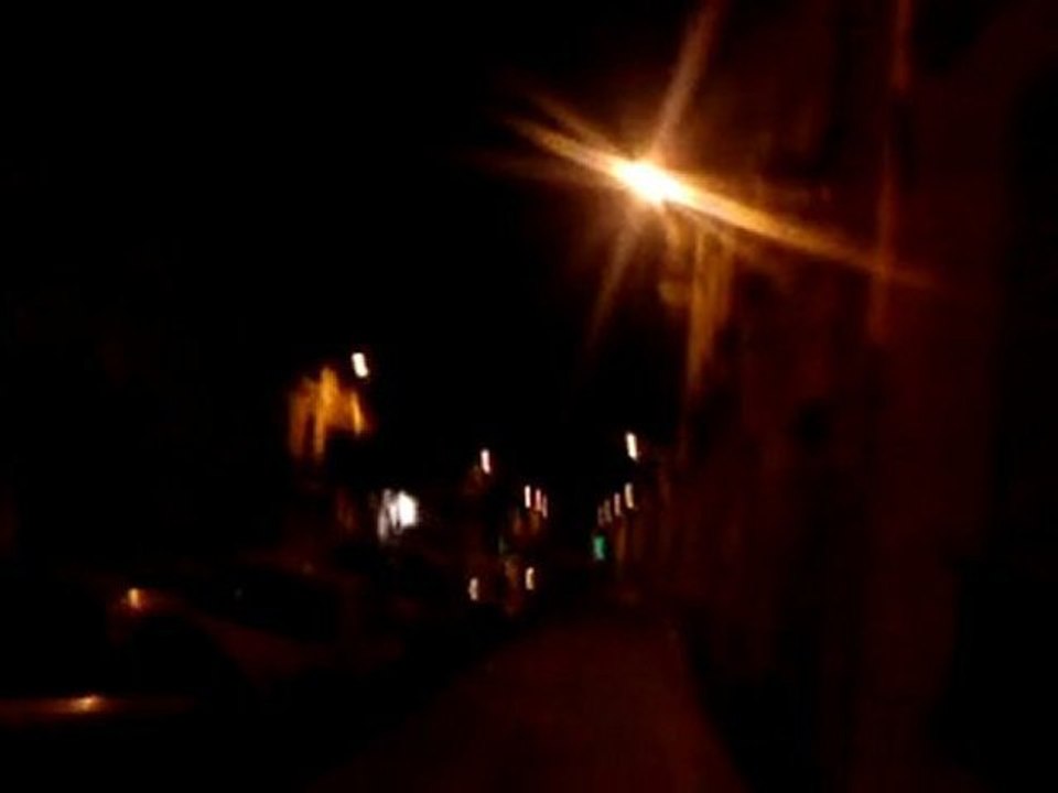 promenade nocturne et boufage de bitume