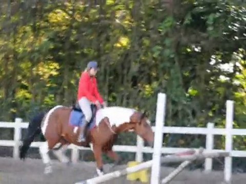 R et moi saut sans bridon (octobre 2010)