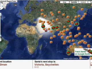 Santa's Route In 2010