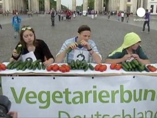 Los vegetarianos alemanes coronan a la reina del pepino
