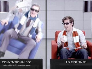 LG Cinema 3D TV Glasses Battery Life Test - Screen Test #7