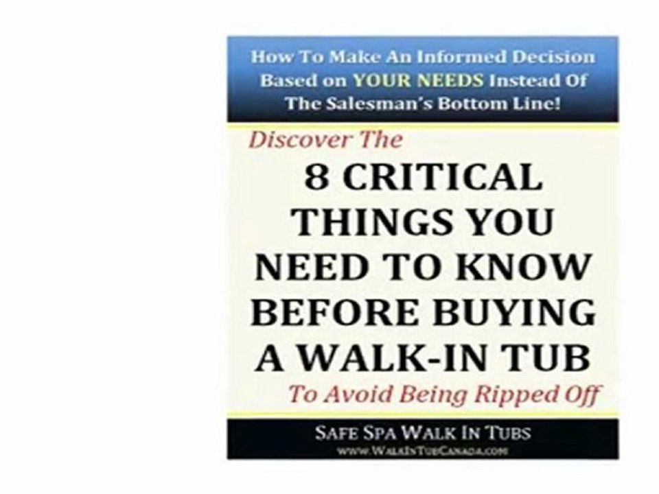 Walk In Tubs Canada - Can I Shower in a Walk In Tub?