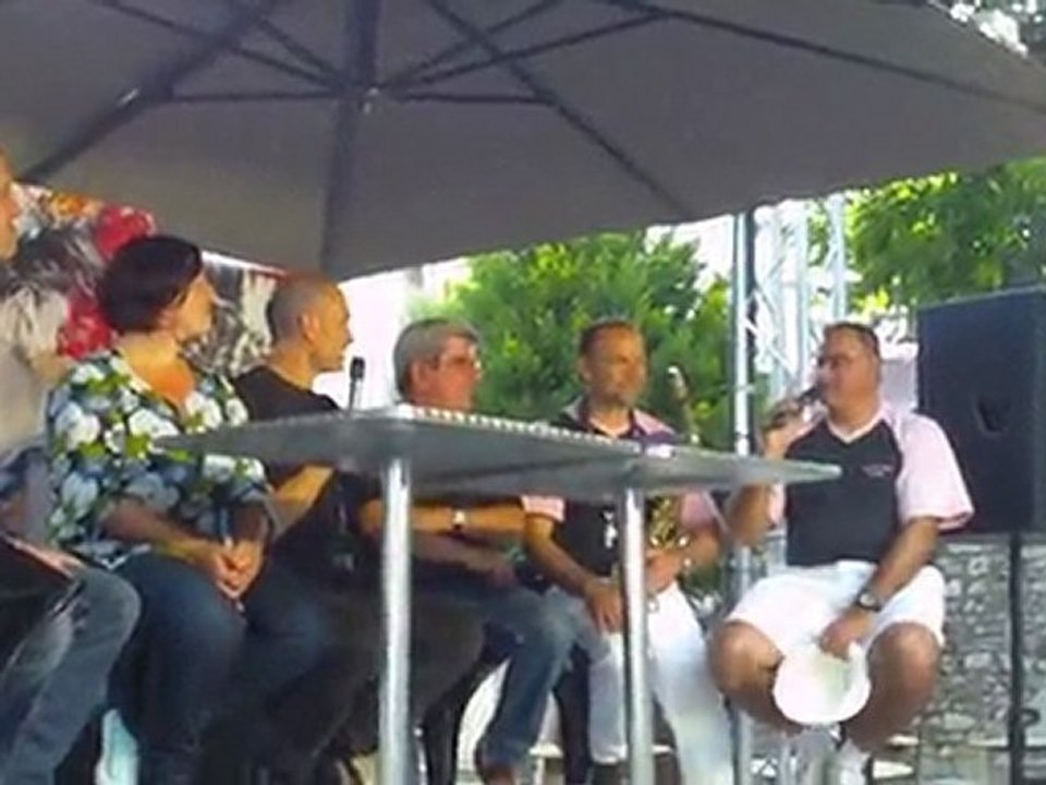Emission TV en direct de la feria de Nîmes