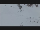 Snowboarder gets caught in double avalanche