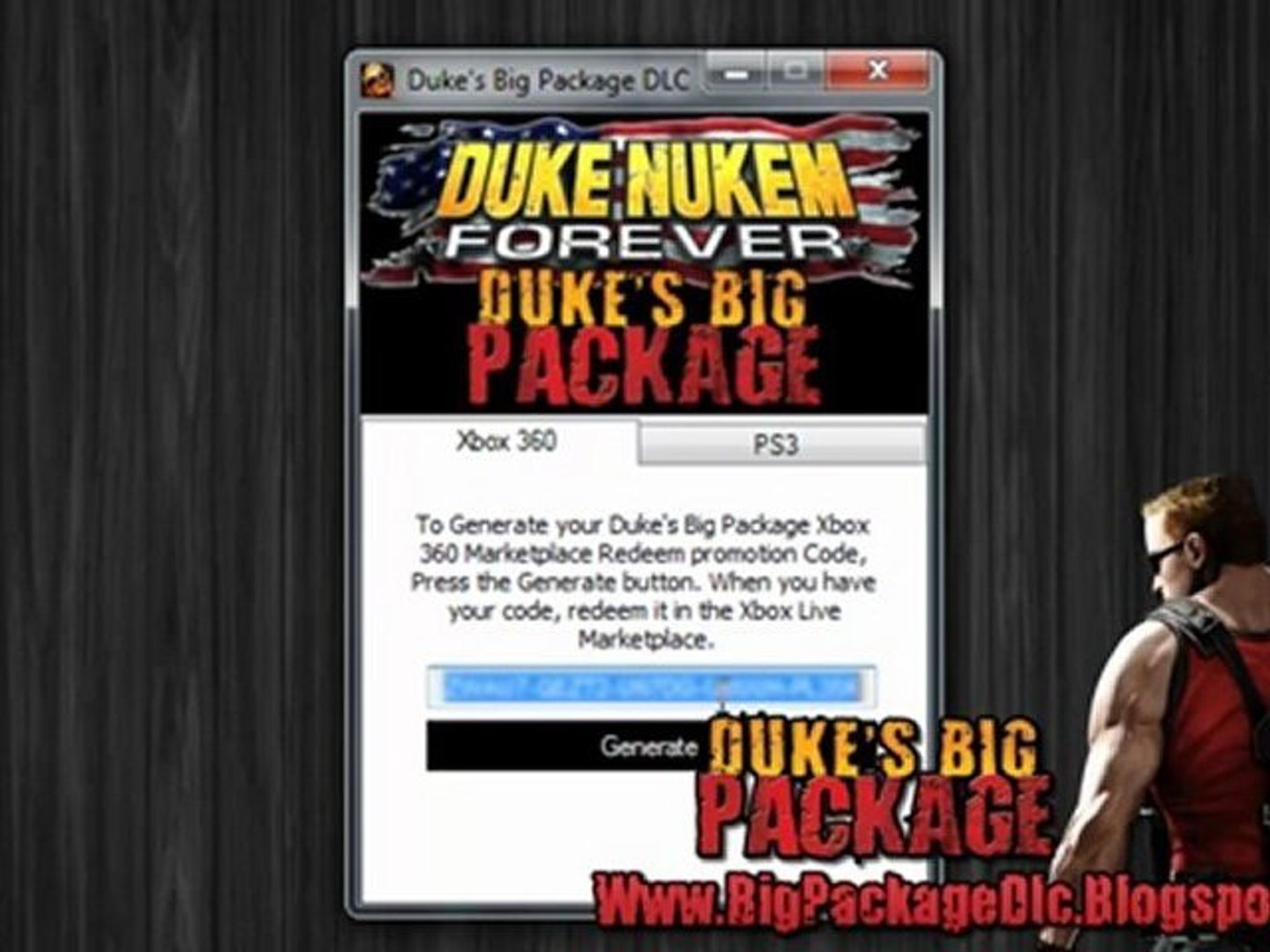 Duke Nukem Forever Duke's Big Package DLC Code Generator - video Dailymotion