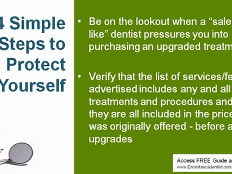 Encinitas Dentist: Look Out Dental Rip Off #2