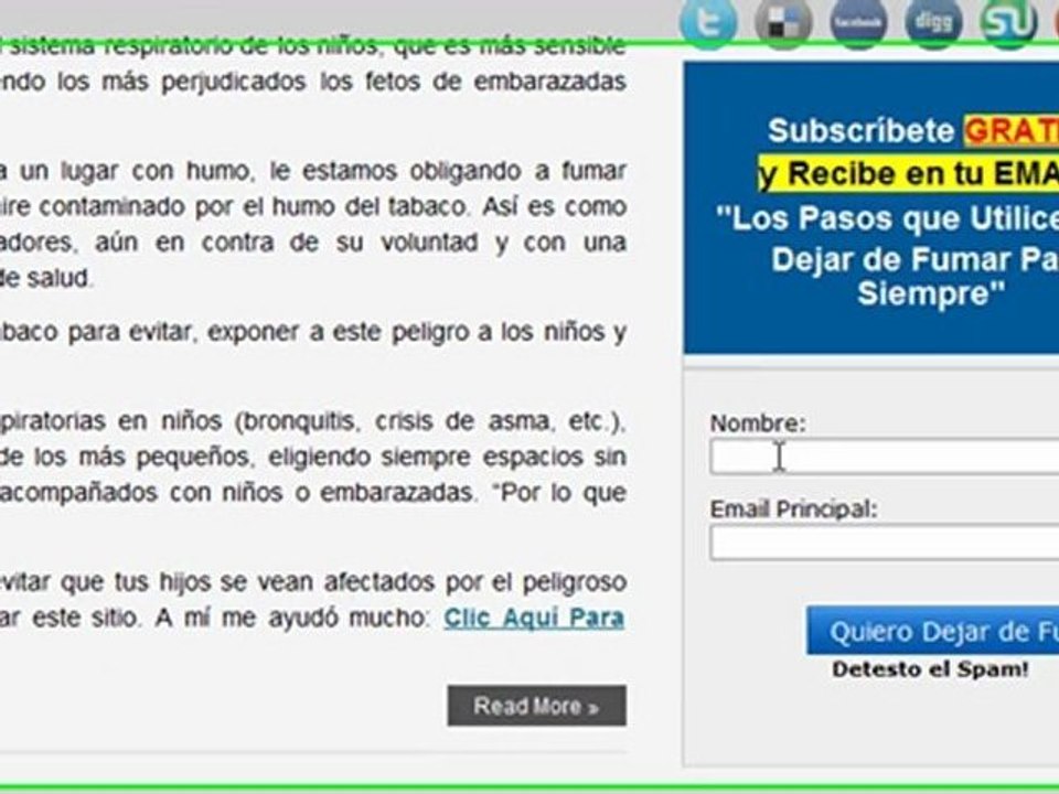 Blog para dejar de fumar consejos métodos técnicas
