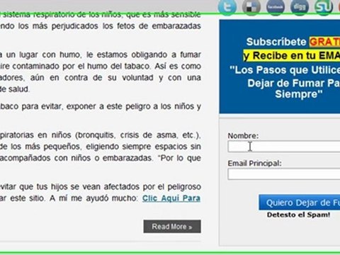 Blog para dejar de fumar consejos métodos técnicas