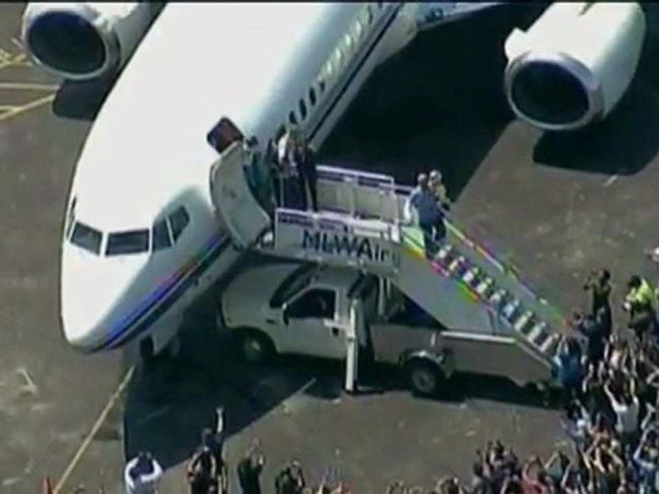 Die Champions in Dallas gelandet