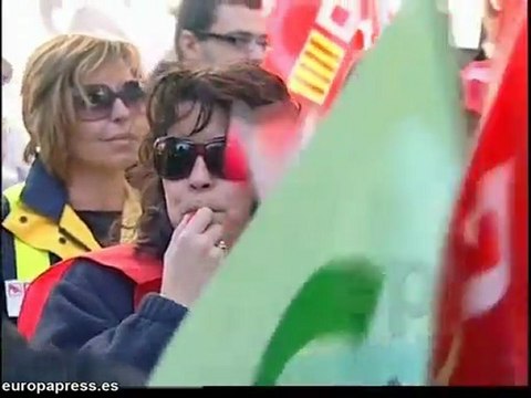 Concentración trabajadores de Correos en Valencia