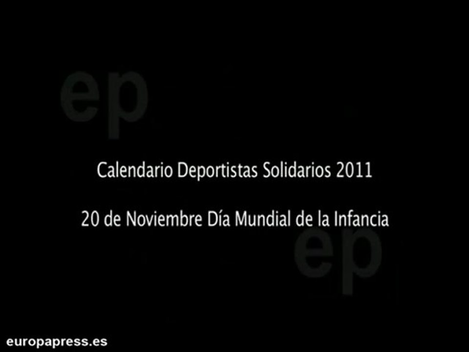 Calendario solidario con deportistas