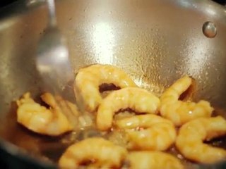 Crevettes marinées au sirop d'agave