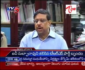 CEC of AP I.V.Subbarao on Law-order Issue with Officers for By elections