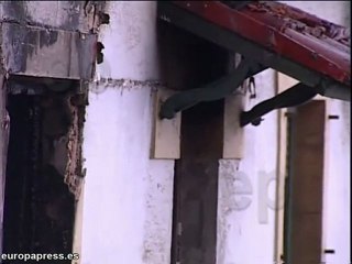 Incendio en un restaurante abandonado