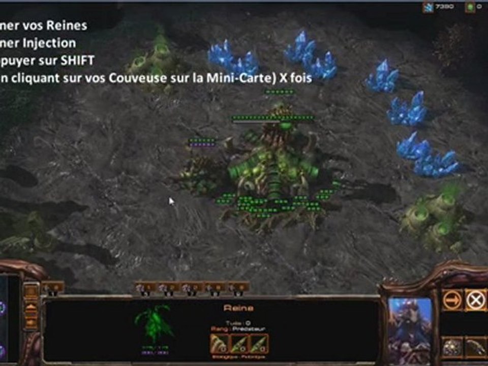 Tuto sc2 : Mécanique Zerg : Injection de Larves