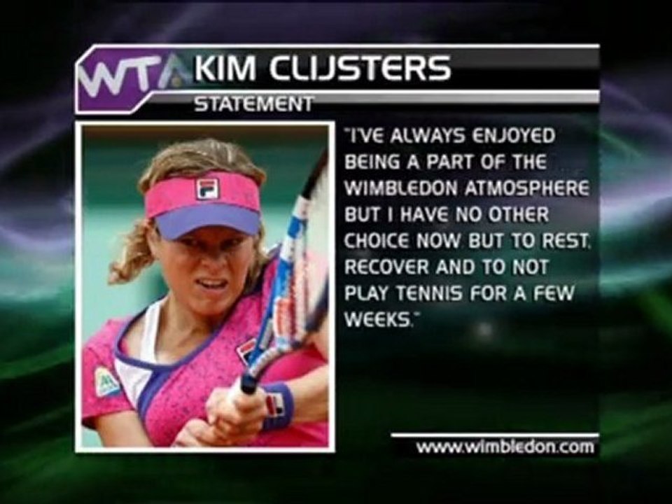 Clijsters sagt Wimbledon ab