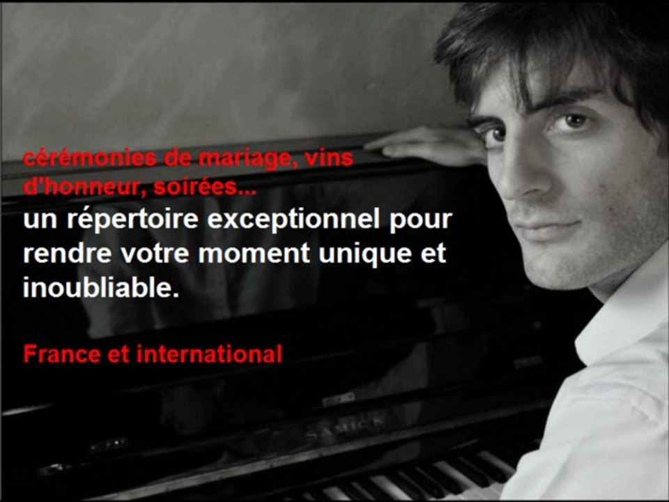 Pianiste mariages, cocktails, soirées privées....