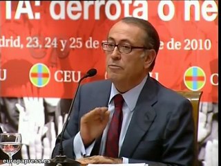 Redondo apoya la lucha del gobierno contra ETA