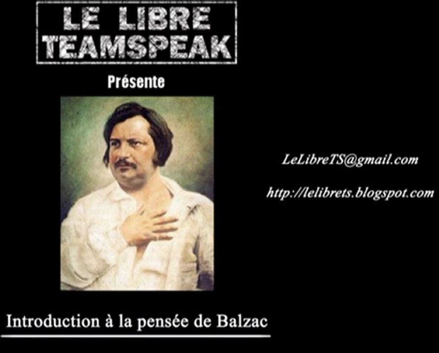 Initiation à la pensée de Balzac (5 sur 6)