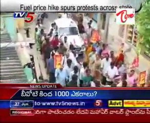 Fuel price hike spurs protests across state