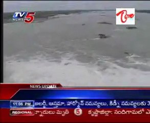 Jurala Proj Filling with Flood water from Upland area