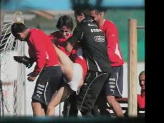 Broma futbolística subida de tono