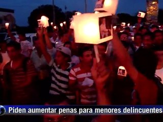 Estudiantes nicaragüenses marchan contra la delincuencia juvenil