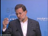 Rajoy pide que actúe ante la llamada de Almunia