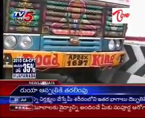 Tirupaty - Hyd Volvo Bus Dashed to Lorry,15 above Injuried
