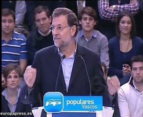 Rajoy:"Ninguna franquicia de ETA se puede presentar a las el