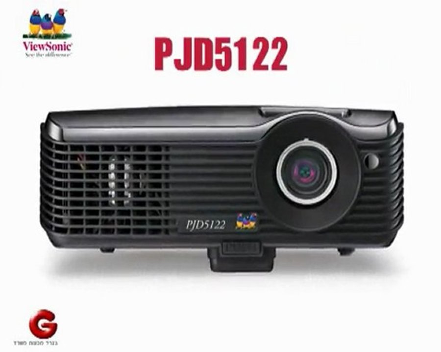 ViewSonic Projector PJD5122 3D מקרן ברקו מקרן נייד