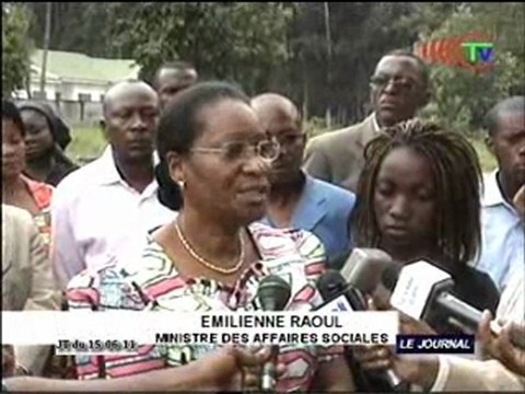 Visite du centre d’insertion et de réinsertion des enfants vulnérables par Emilienne Raoul