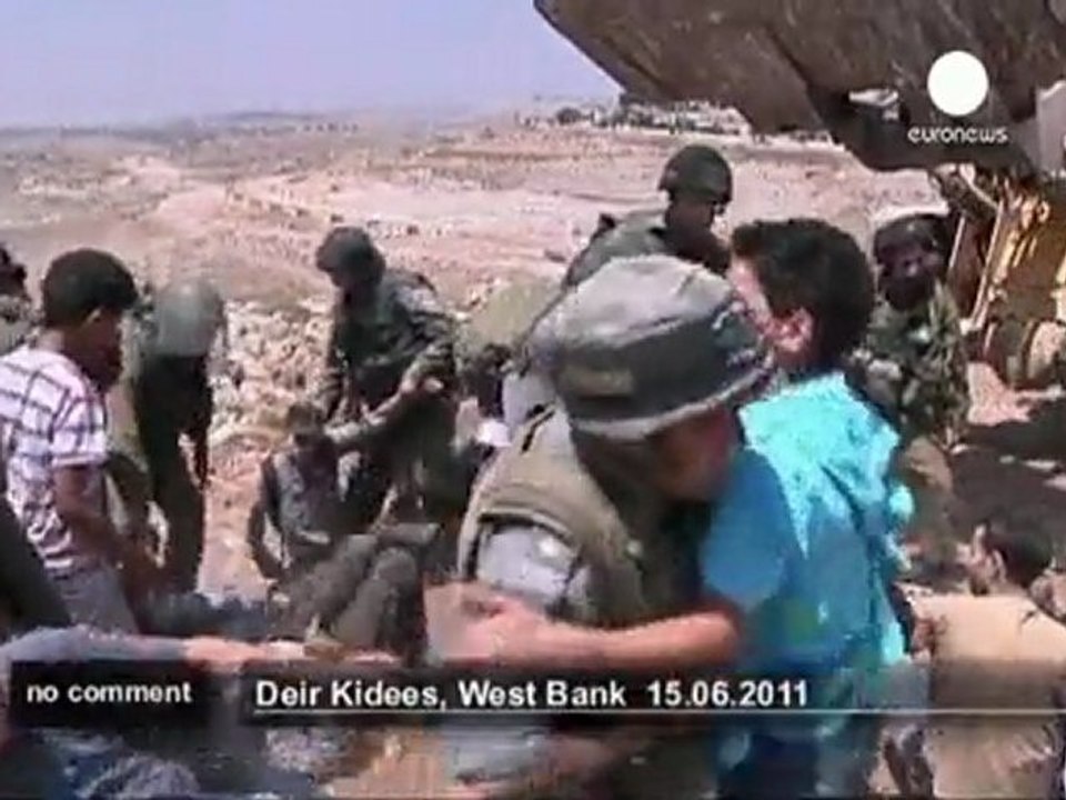 Israël : des palestiniens manifestent... - no comment