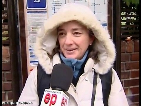 Primeros copos de nieve en la capital