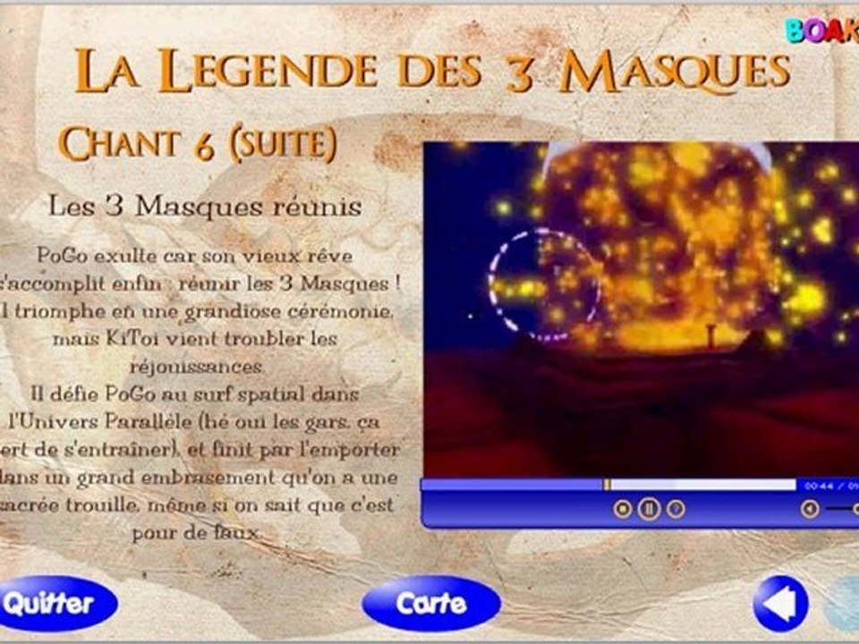 La legende des 3 masque
