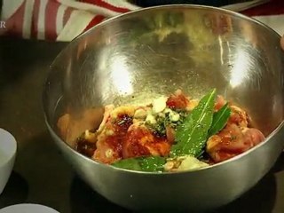 Brochettes de poulet mariné façon lomo